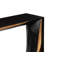Waterfall Framed Console Table, Natural/Black, Iron