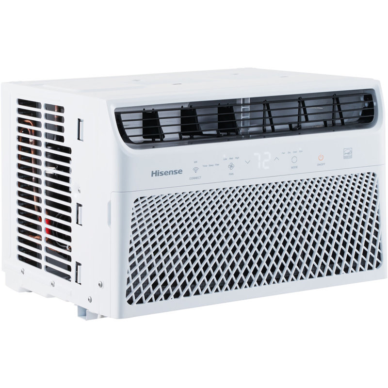 HiSense 8,000 BTU White Smart Window Air Conditioner with Wi-Fi and Remote Control