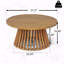 Table basse d'extérieur en bois d'acacia, ronde-1752440654