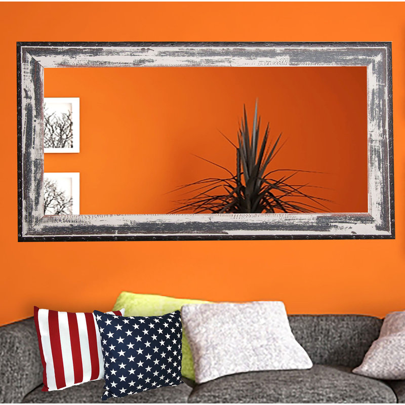 Hensel Wood Wall Mirror, 36" H x 67.5" W