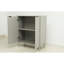 Armoire de cuisine polyvalente et moderne avec beaucoup d'espace pour les articles, bois d'ingénierie gris antique, 31,07 po de profondeur, 15,83 de largeur, 40,15 de hauteur de rangement