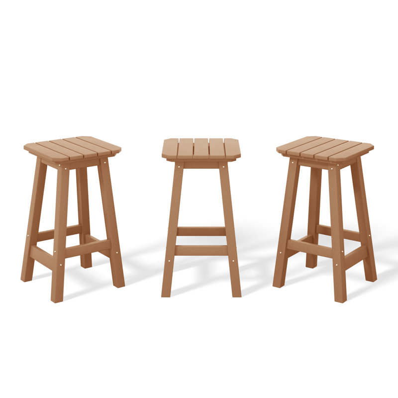 Tabouret de comptoir 24 po (ensemble de 3), Brun