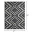 Tapis d'intérieur bleu en polyester tissé à la machine Eliot-50384206
