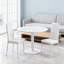 Ensemble de chaises rembourrées en cuir d'unité centrale Modern (6 paquets) blanc