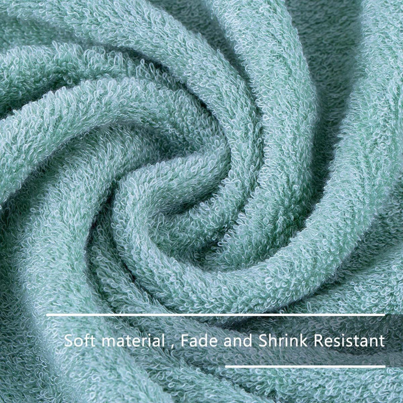 Ensemble de serviettes de bain de luxe en bambou 2 pièces pour salle de bain (27 po x 54 po) hypoallergénique, doux et absorbant, résistant aux odeurs et doux pour la peau