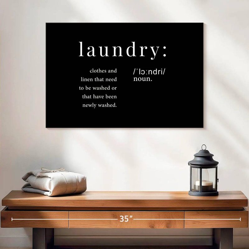Tergel Laundry Definition, 24" H x 36" W