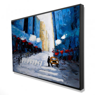 «Blue Buildings», reproduction sur toile