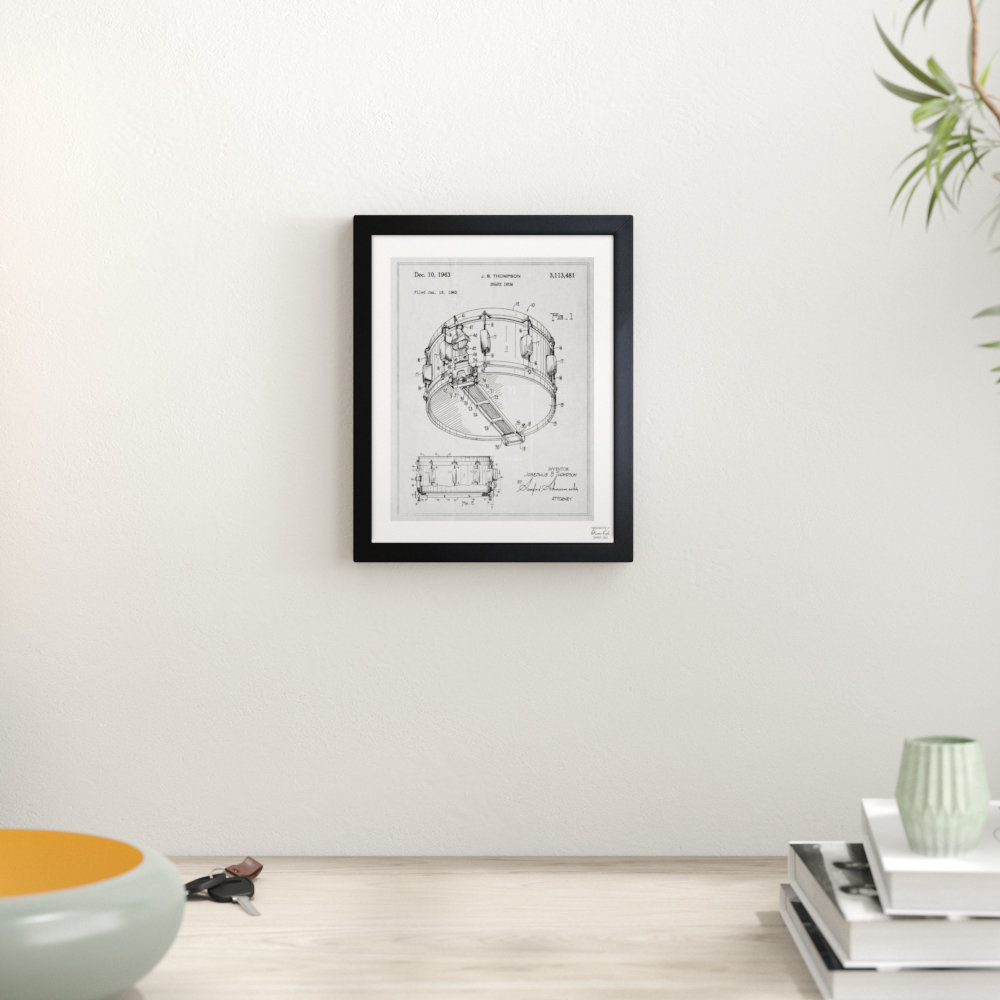 'Snare Drum 1962' Framed Graphic Art