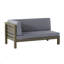 Banc de coin droit et table basse