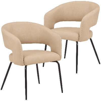 Huda Series Modern Dining Chair Black Frame