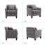 Fauteuil en polyester de 30,5 po de large Akenya-94482067