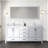 Double Bath Vanity with Marble Top-814650760