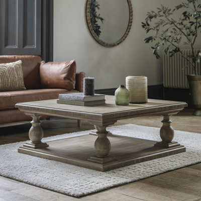 Dilhan Floor Shelf Coffee Table with Storage