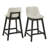Griggsville Black Finish 44" Round Counter Height Dining Set - 5-Piece, Vegan Leather Chairs-968904340