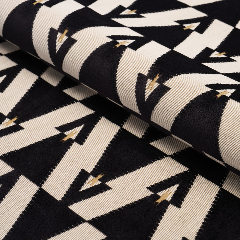 Tissu kalido Schumacher X A Rhum, Onyx