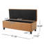 Élégant banc avec repose-pieds spacieux-718701488