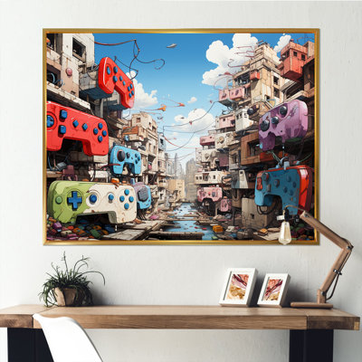 Pop Gaming Controllers Dreamscape - Art mural de jeux vidéo