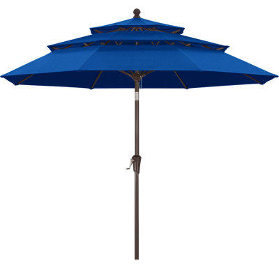 Parasol de patio en oléfine 3 étages 9 pi 9 pi