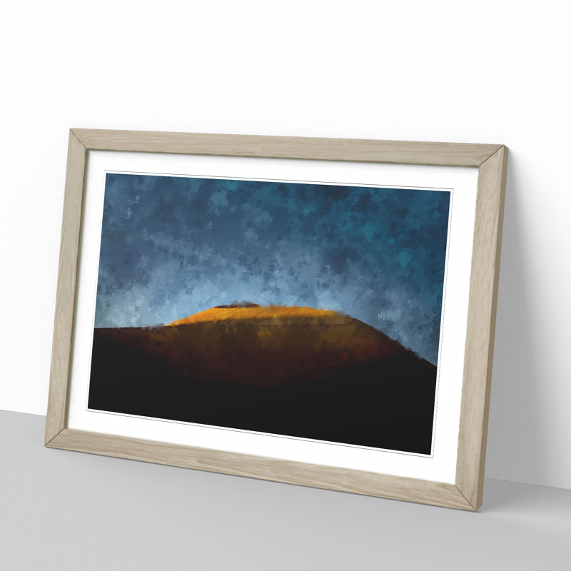 Erg Chebbi in Morocco - Picture Frame Graphic Art, 36cm H x 48cm W x 2cm D, Oak Framed