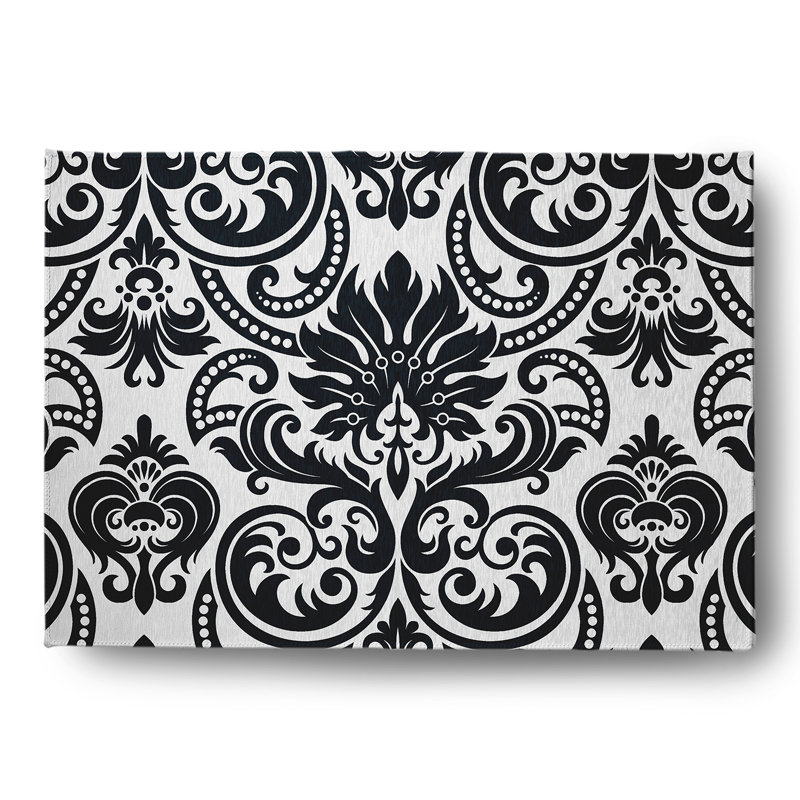 Bayze Chenille Damask Indoor Rug, Rectangle 5' x 7'