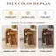 Swivel Upholstered and Steel Counter Stool with Solid Wood Frame-1607688348