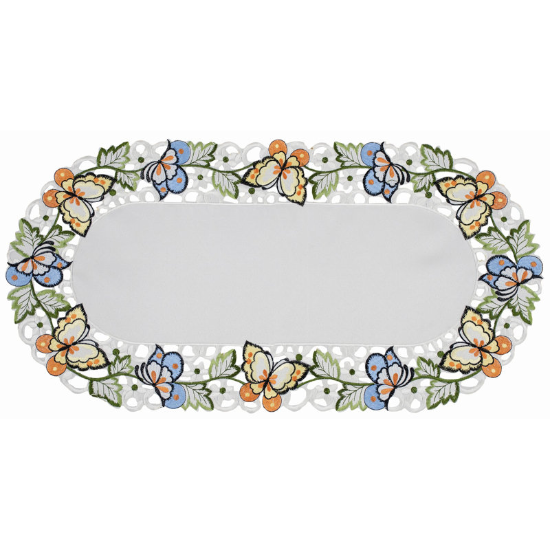 Offerman Butterfly Table Runner, 27" x 14"