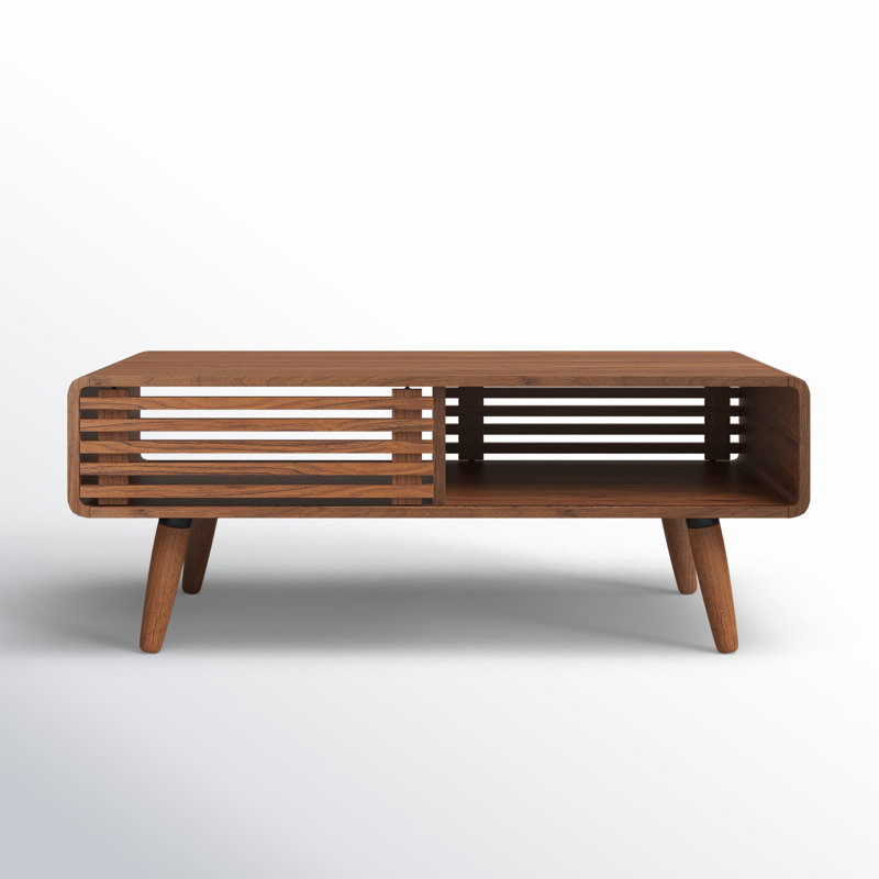 Bria 4 Legs Coffee Table with Storage | Mercury Row®