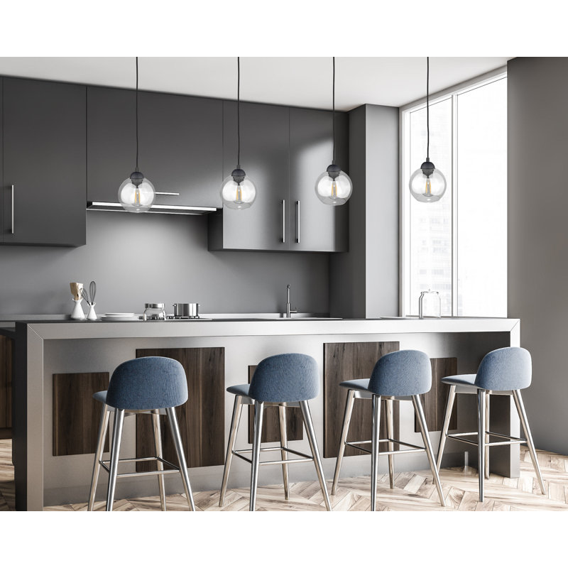 Bernier 4 - Light Kitchen Island Pendant, Black