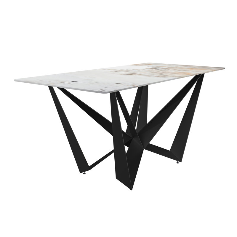 Lakshan rectangulaire L 31,5 po, L 55,11 po x L 31,5 po, Pierre blanc gris