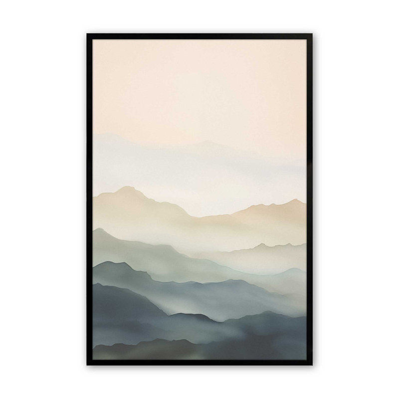 Silent Serenity I Print, 25" H x 19" W, Satin Black Framed