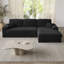 Canapé modulaire de 114,5 po Corduroy-1244169360