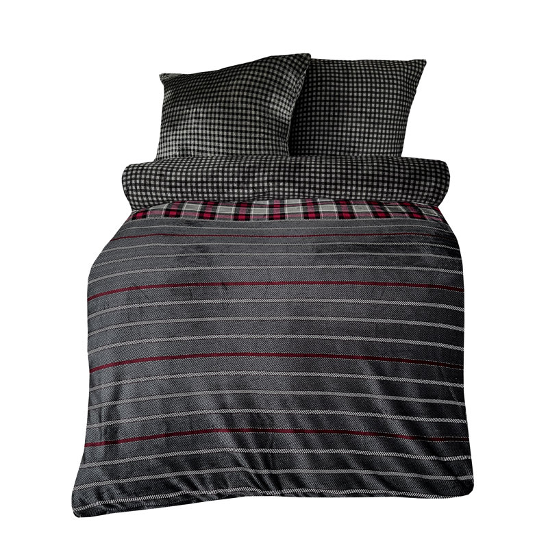 Elraine Reversible Bed Linen, 200 x 200 cm Duvet Cover - 2 Additional Pieces