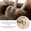 Canapés ergonomiques en peluche, finition chocolat, aucun assemblage requis, idéal pour les salons et les études