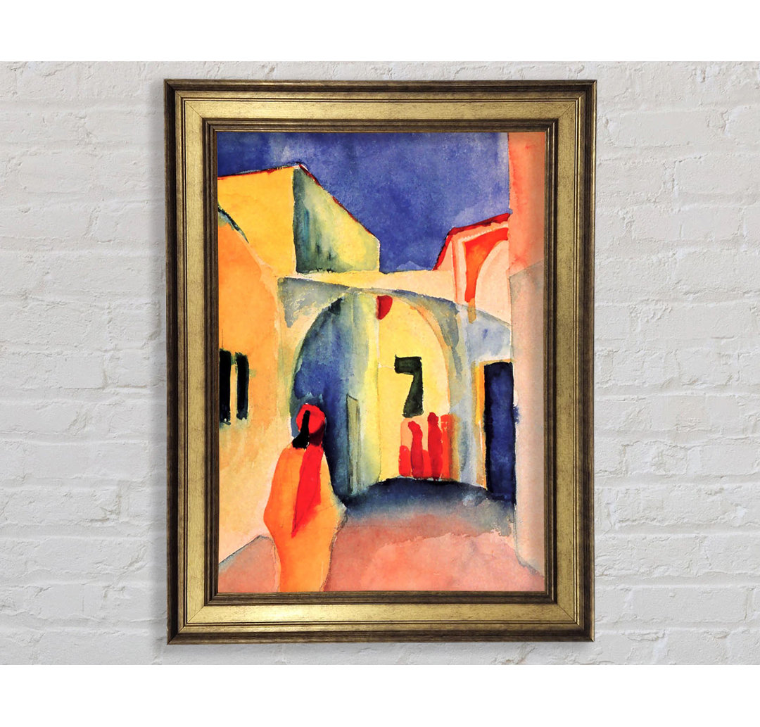 August Macke Look In A Lane - Druck