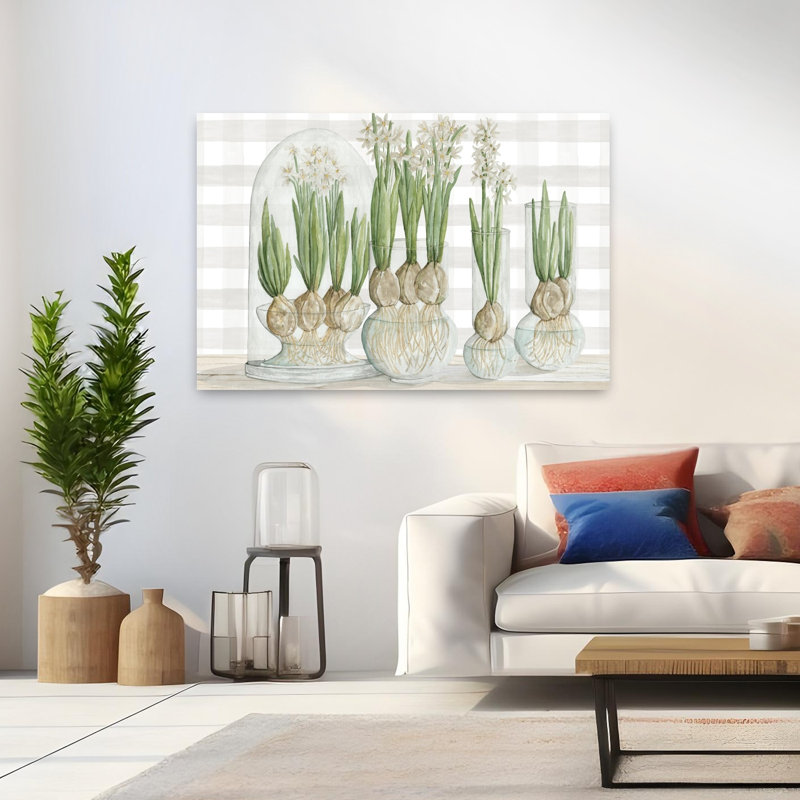 Papier blanc avec ampoules, art floral contemporain, H 32 po x l 48 po