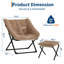 Upholstered Bean Bag Chair With Footstool-386418502