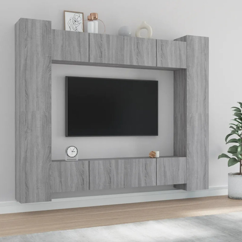 Floating Entertainment Center for TVs up to 32", 160cm, Grey Sonoma