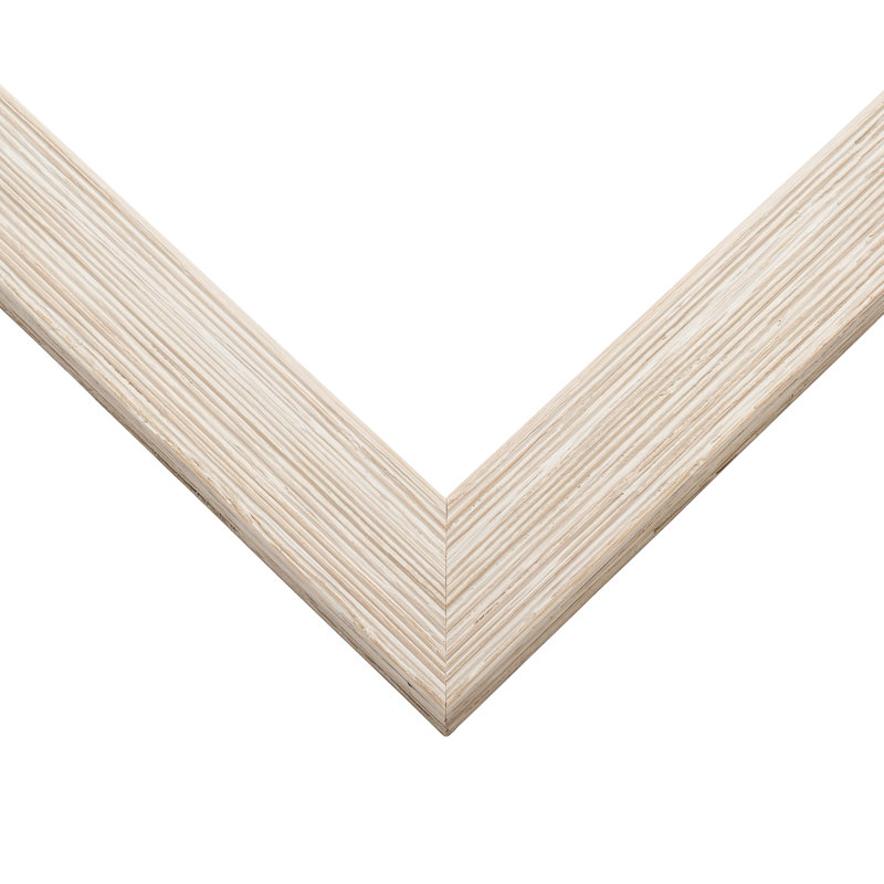 Cadre photo en bois massif Matiza, Blanc, 16 po x 40 po