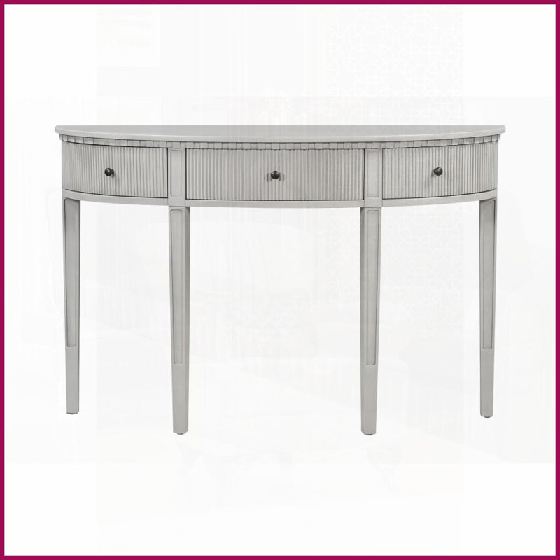 Table basse en pin avec pieds à rayures verticales - beaucoup de rangement Assemblage facile pour le salon