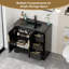 Ensemble de meuble-lavabo simple 36 po avec comptoir en résine Skeen, robinet, assemblage requis-93637095