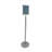 Fixturedisplays® Floor Standing Signage Frame 8.5X11" Graphics With Mounting Holes For Sanitizer Holder Or Literature Holder 10049
