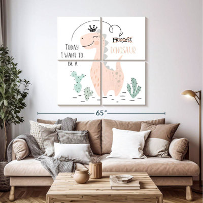 Caricature de dinosaure princesse
