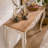 Vintage French Country Antique White Console Table