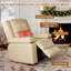 Fauteuil inclinable électrique avec massage et chaleur, télécommande et poche latérale-185301235