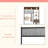 Hall Tree 70.9 In Coat Rack With Shoe Bench & 2 Drawers, 3-In-1 Freestanding Shoe Rack Storage Organizer With Bookshelf & Wire Shelf, Steel Frame Entrance Coat Holder For Entry