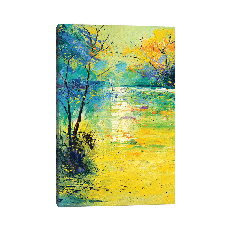 Quiet Pond by Pol Ledent - Wrapped Canvas Print, 30.48 cm H x 45.72 cm W