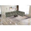 L-Shaped Corduroy Upholstered Modular Sectional, Pillowtop Arm-105785990