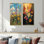 Fleurs sauvages dans des tons pastels impressionnistes I - Collection d'art mural floral 2 panneaux