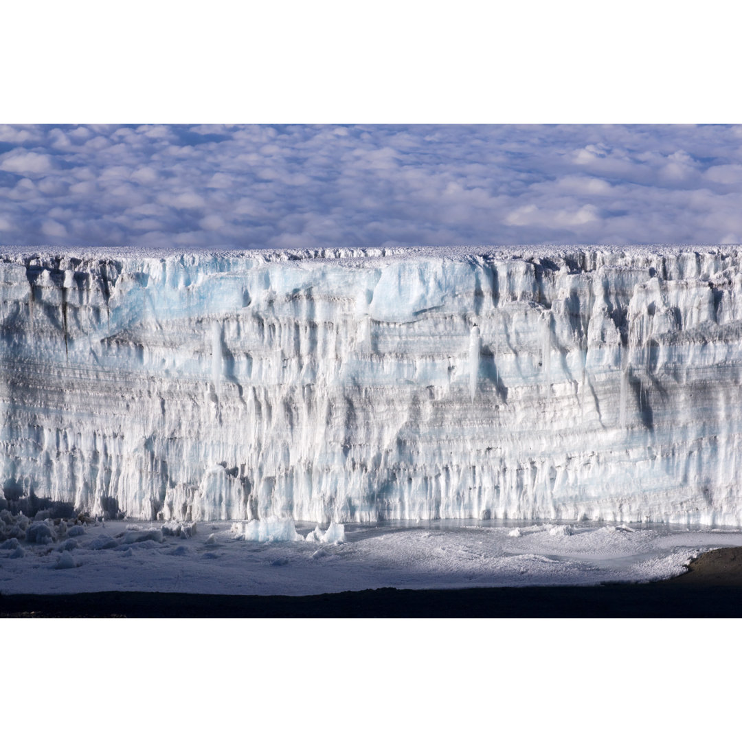 Eiswand am Gipfel von Robas - Leinwandbild