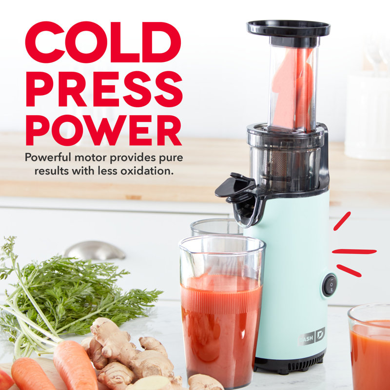 Dash Compact Cold Press Power Juicer, Aqua